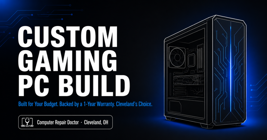 custom gaming PC build Cleveland Computer Repair Doctor Cedar Rd